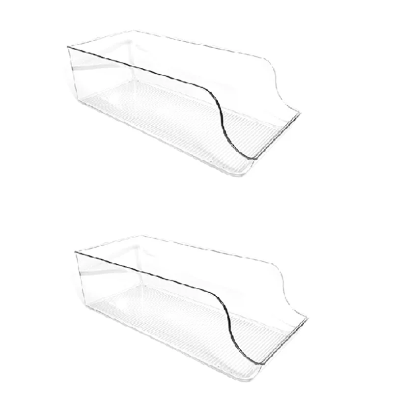 Dispensador de latas de refrescos, organizador de latas transparente de 4 piezas para despensa, refrigerador, congelador y organizadores de nevera y almacenamiento transparente