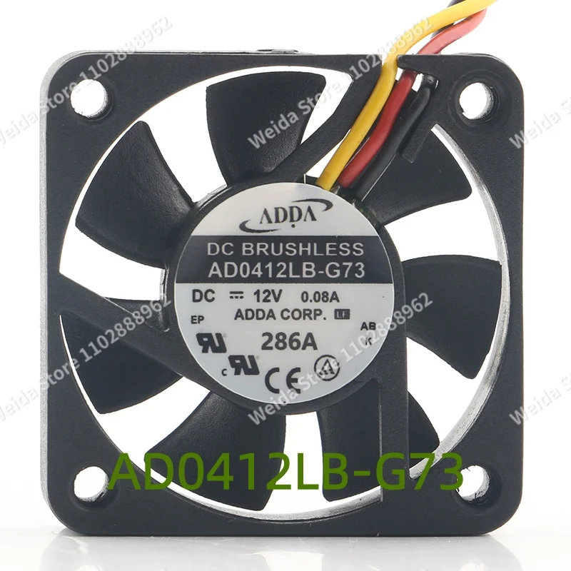 

Новый вентилятор охлаждения ADDA 5V 24V 48V 4010 40X40X10MM 4CM с измерением скорости, бесшумный, с двойным шарикоподшипником, осевого потока, AD0412LB-G73, DC12V 0.08A