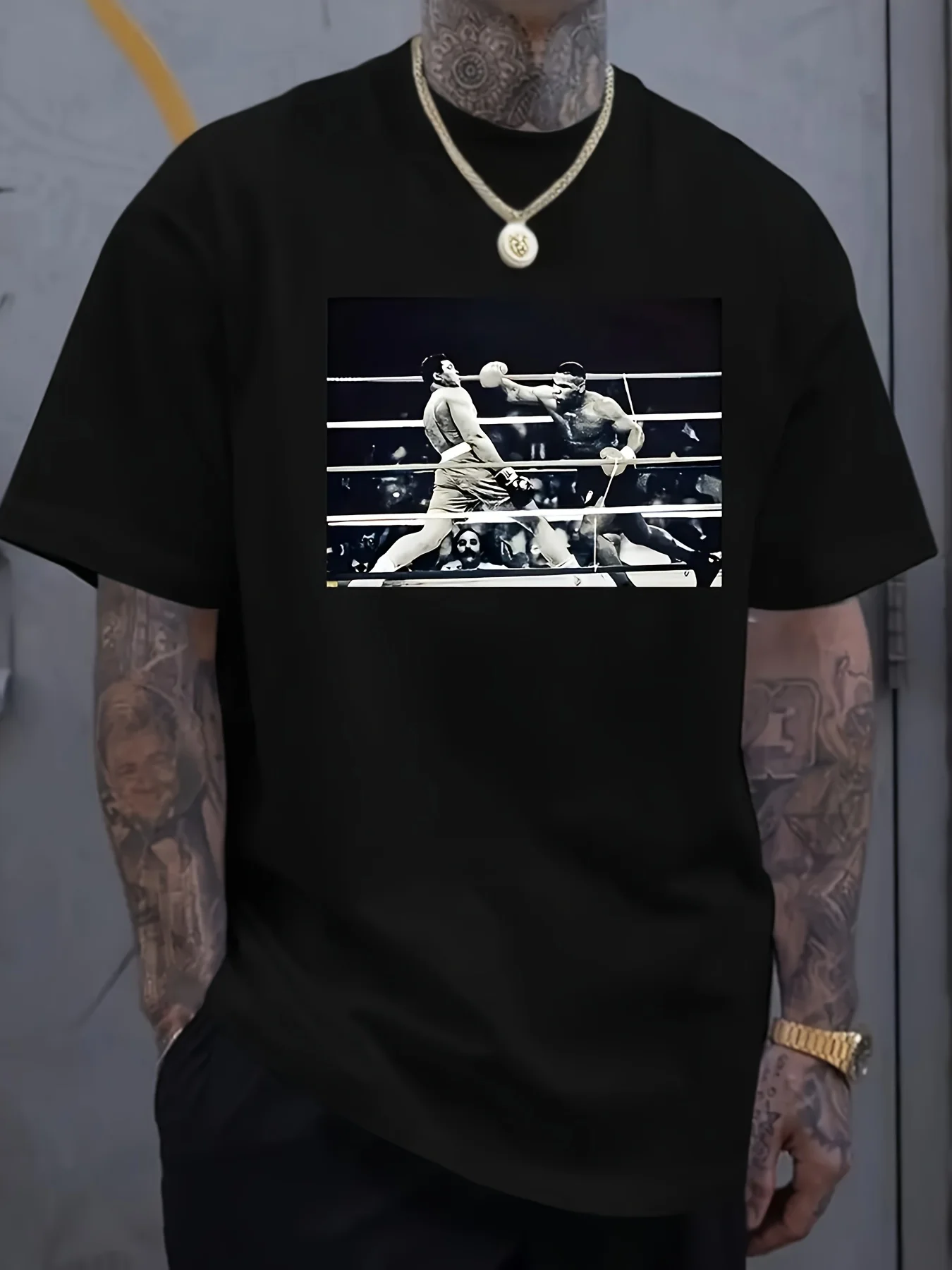 

Vintage Mike Tyson Boxing Graphic T-Shirt 100% Cotton O-Neck Short Sleeve Summer Casual Mens T-shirt Streetwear