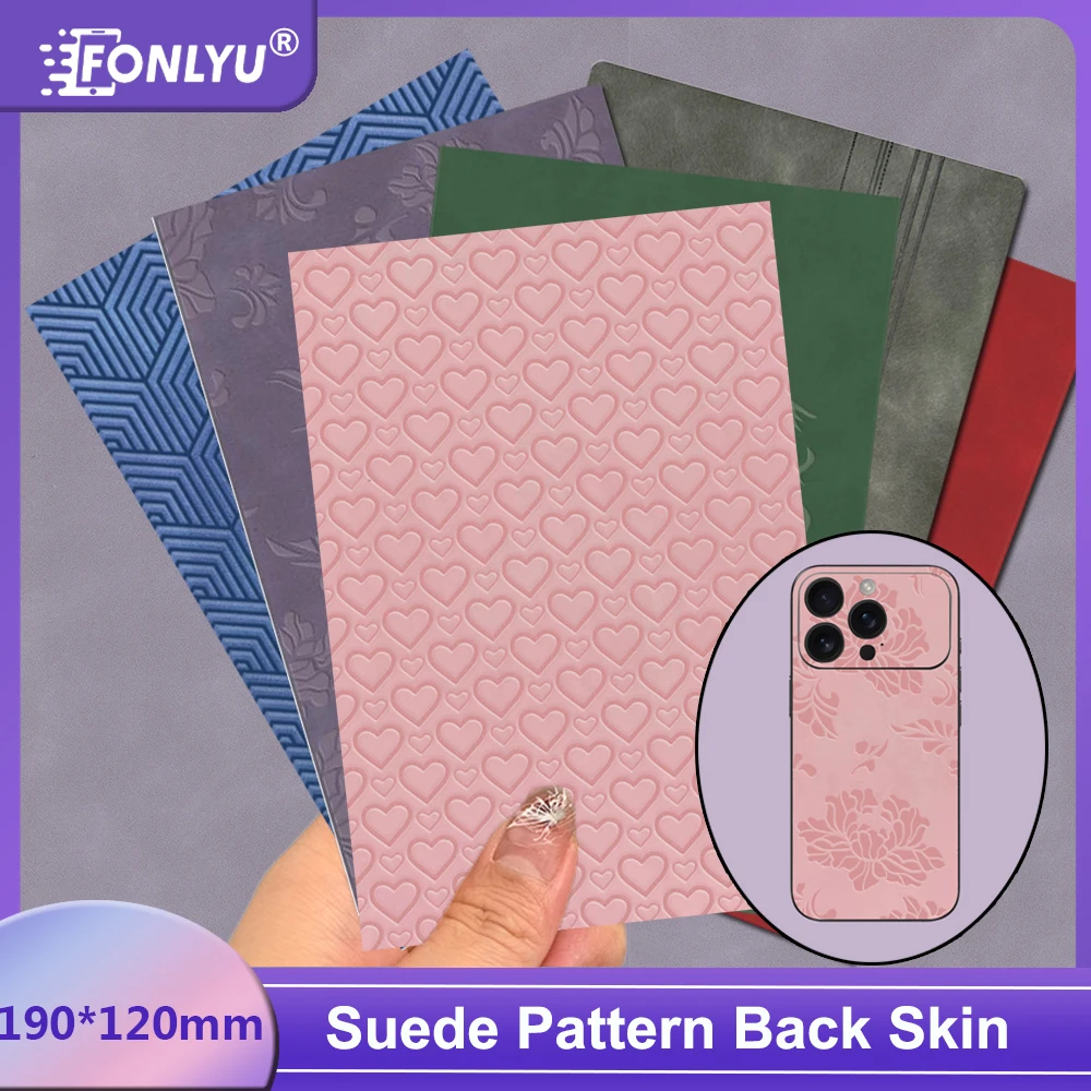 

Fonlyu 50 шт. замшевый узор с тиснением текстуры питона задние наклейки кожа для мобильного телефона защитная пленка для экрана машина для резки