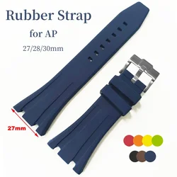 27/28/30mm Soft Rubber Watch Band for AP Royal Oak Offshore Series Silicone Sport Bracelet Strap Replacement Men's Watchband