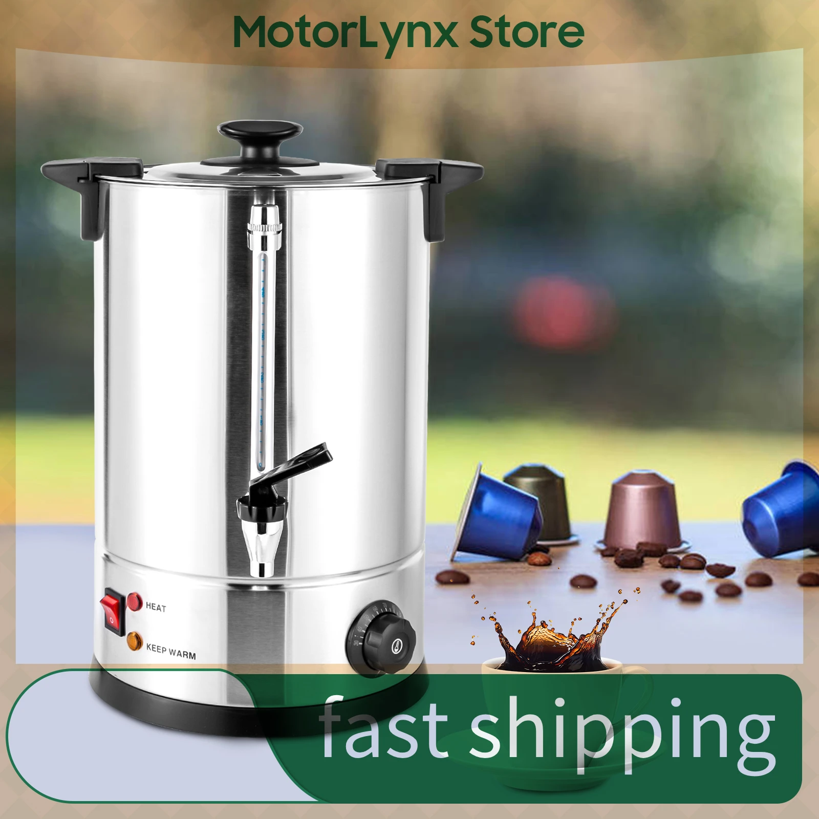 

Commercial-grade stainless steel 12-litre coffee pot Stainless steel coffee pot for home/party/office/wedding use