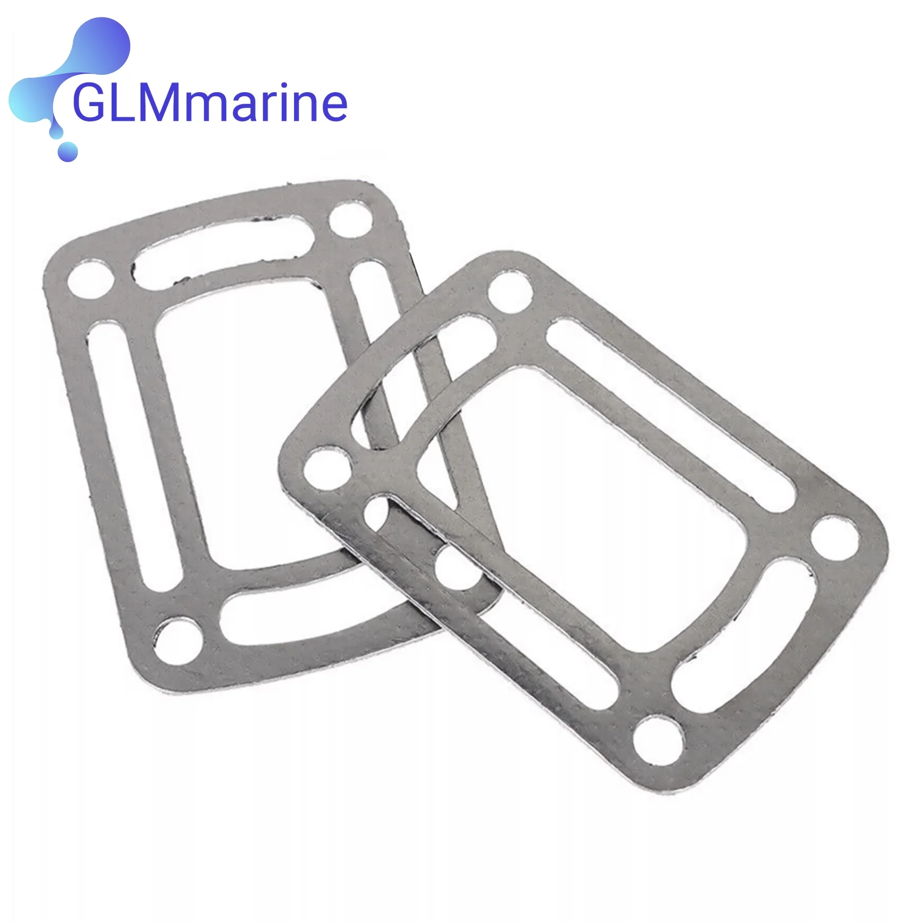 2PCS Exhaust Manifold Elbow Riser Gasket for  3850496 3863191 Volvo Penta OMC Cobra 4.3 5.0 5.7 L