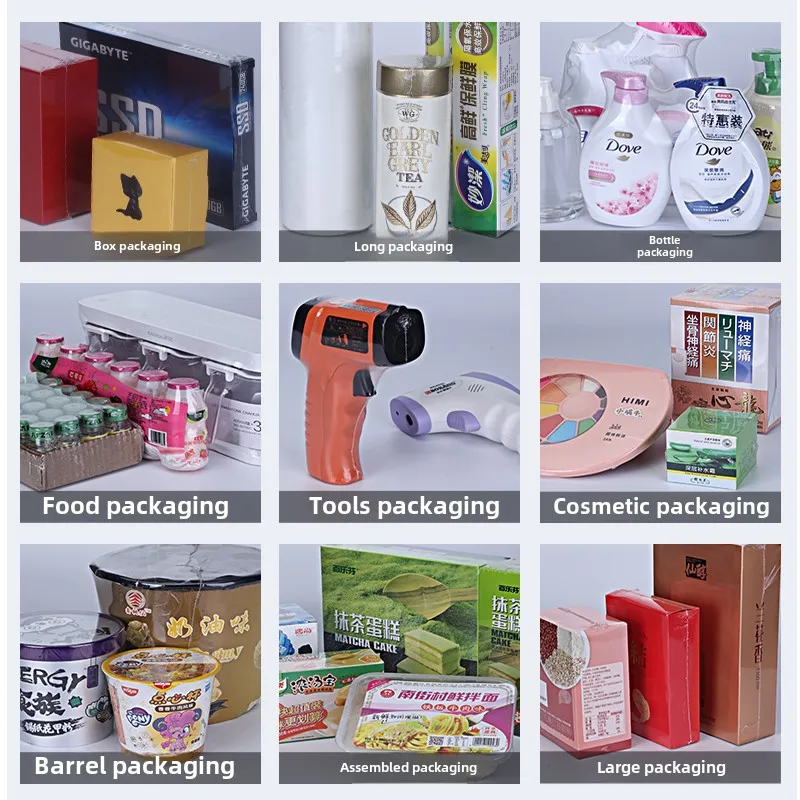 

BFS-5540 2-in-1 Semi-Automatic Plastic Film Shrink Wrapping Machine For Beverage Packaging Case & Foil For Gift Boxes & Books
