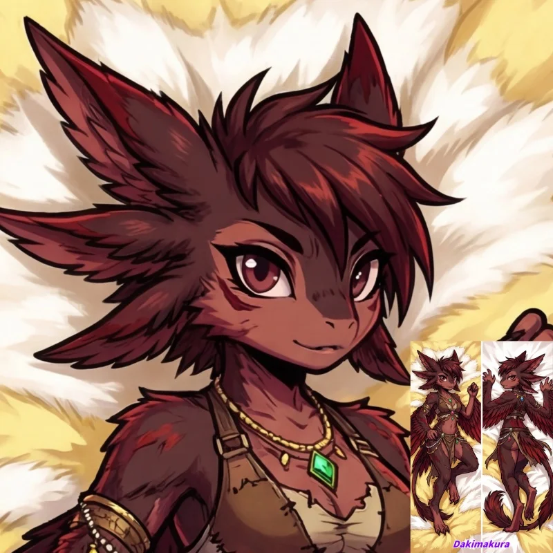 

Dakimakura Anime Pillow Case Furry Double-sided Print Of Life-size Body Pillowcase Gifts