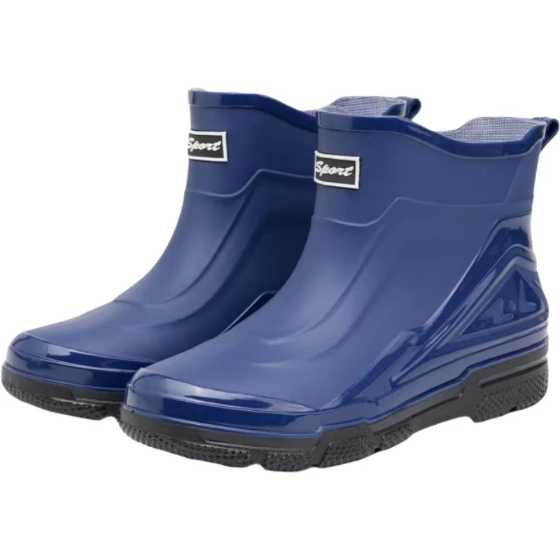 

Men's New Thick Sole High Top Rain Boots Four Seasons Waterproof Non Slip Slip On Kitchen Work Shoes Garden Shoes Fishing Wader