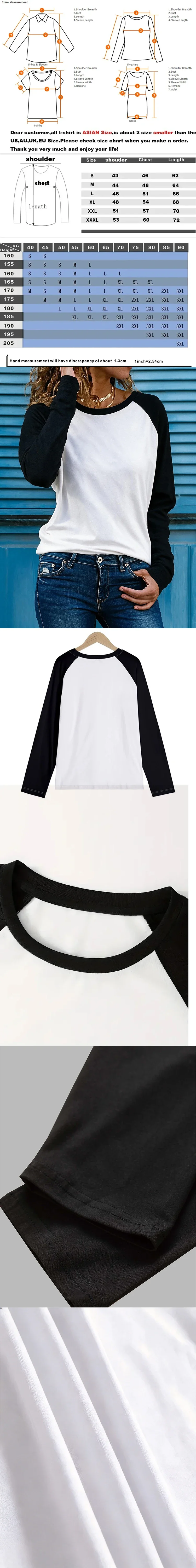 Damen-T-Shirt im Vintage-Stil mit schwarzem Katzenmuster und Tasche, lässiger Schnitt, Rundhalsausschnitt, Raglanärmel, lange Ärmel, süßes Kleidungsstück mit dem Motiv eines kleinen Kätzchens. – Detail 1