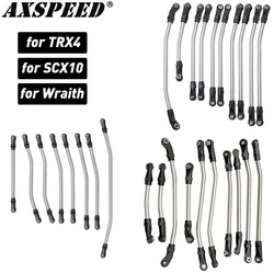 AXSPEED Metal Links Upper Lower Linkage Chassis Link Set with Plastic Rod End for 1/10 RC Crawler Axial SCX10 90046 Wraith TRX4