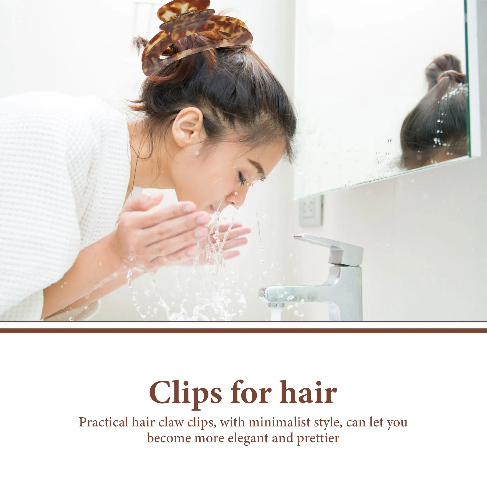 

Extra Large Marble Hair Claw Clip Premium Jumbo Clamp for Thick Long Hair Women Styling Tool for Exercise Cooking Washing Face