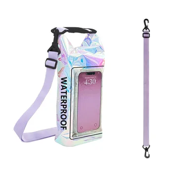 다채로운 PVC 방수 드라이 백, 트레킹 표류 래프팅 서핑 카약 야외 스포츠 가방, 수영 장비, 2 L, 5L