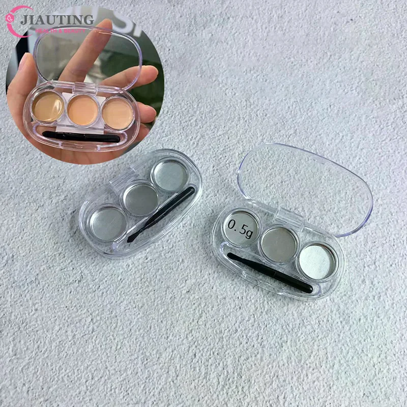 3 In1 Makeup Aluminum Palette Lipstick Concealer Eyeshadow Makeup Organizer Subpackage Tray Dispensing DIY Tool Beauty Container