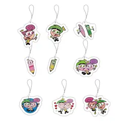 Cosmo and Wanda Keychain Mobile Phone Chain Acrylic The Fairly OddParents Cosmo and Wanda Pendant Accessories Jewelry Fans Gifts