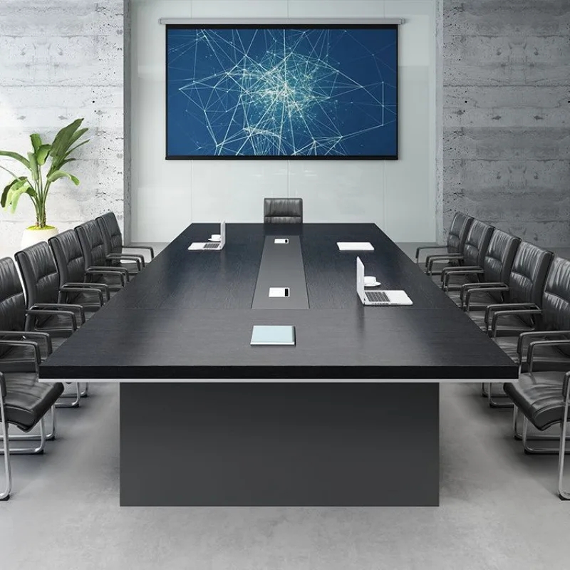 Conference table office large furniture desk training long table negotiation room table and chair combination