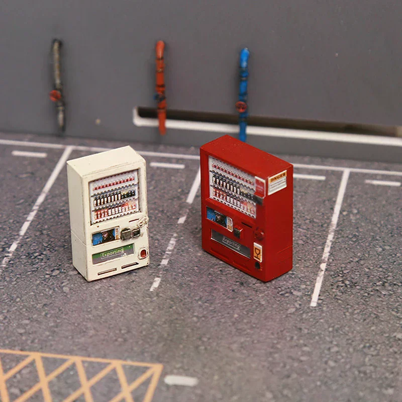 

Новая миниатюрная модель торгового автомата для напитков в масштабе 1/64, набор для самостоятельной сборки, украшения и коллекционные предметы.