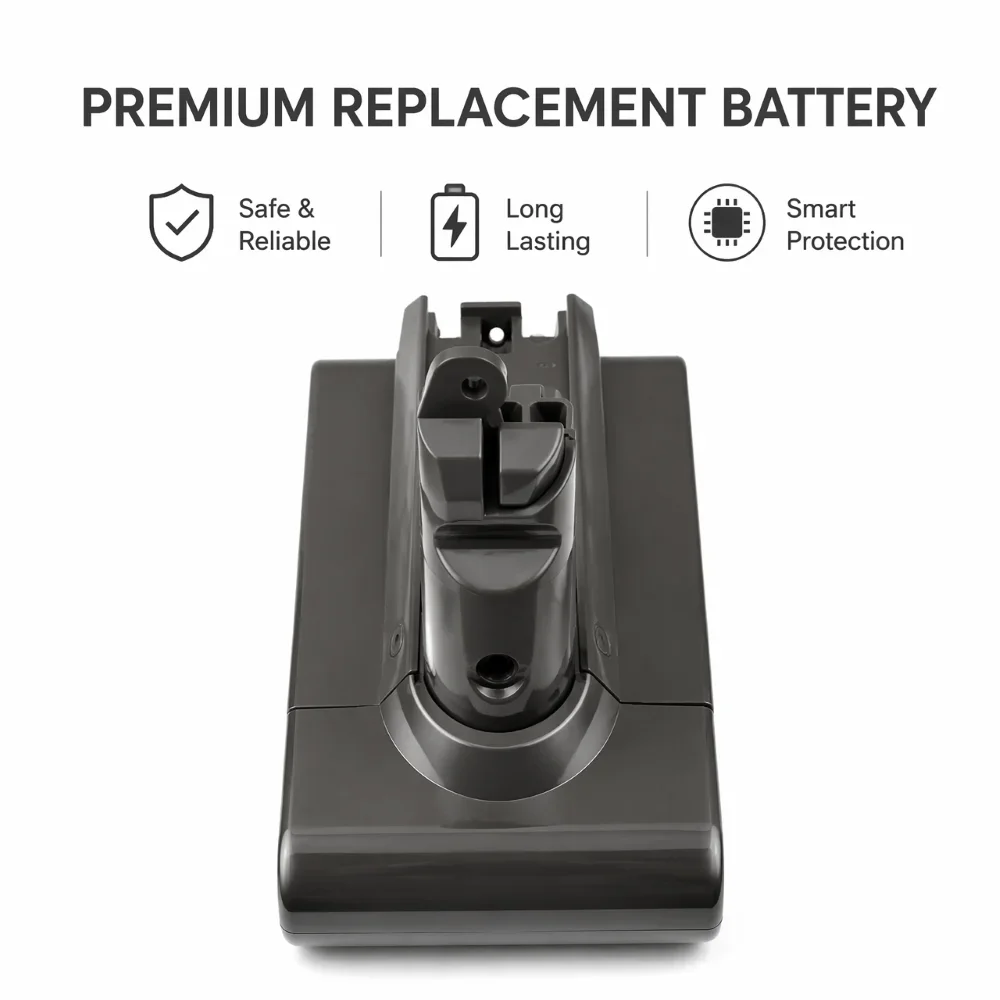 New High Capacity 21.6V 12800Ah Battery Replacement For Dyson V6 DC62 DC59 DC58 SV03 SV04 SV09 Animal Motorhead Vacuum