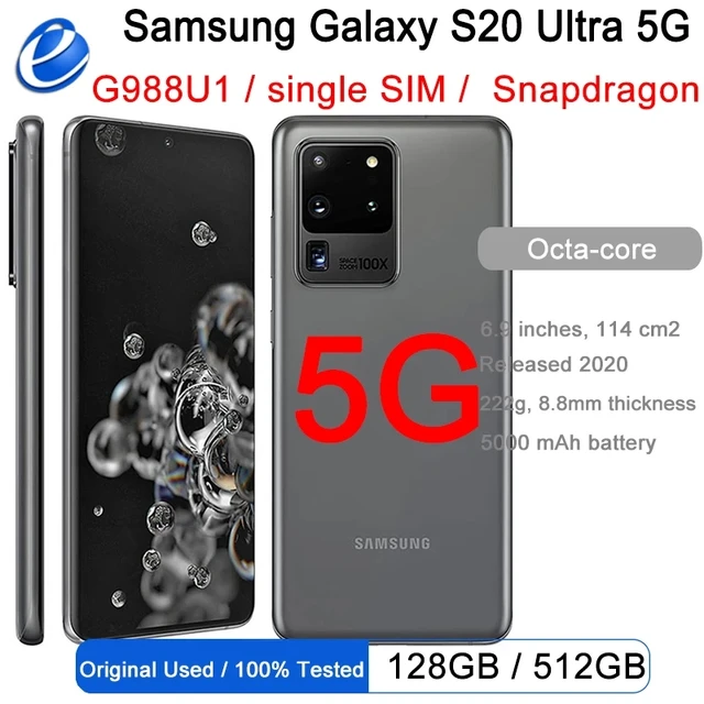 Samsung Galaxy S20 Ultra 5G G988U1 128GB/512GB 6.9