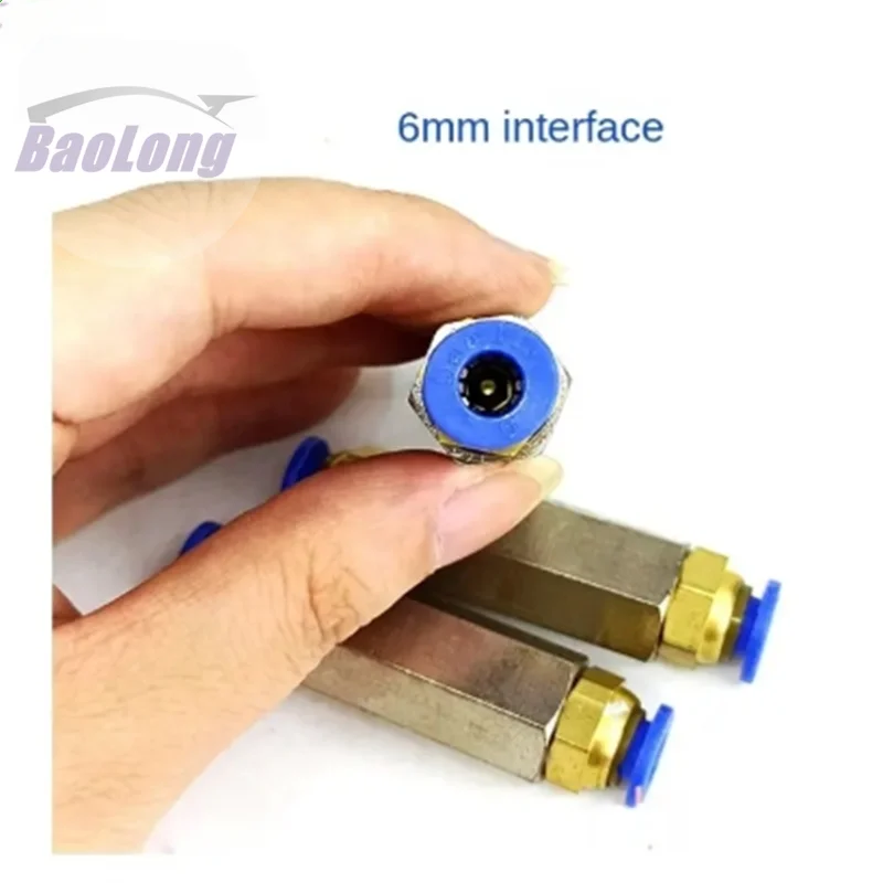 Test Metal Connector 6mm Piezo Injector One-way Tool Return Oil