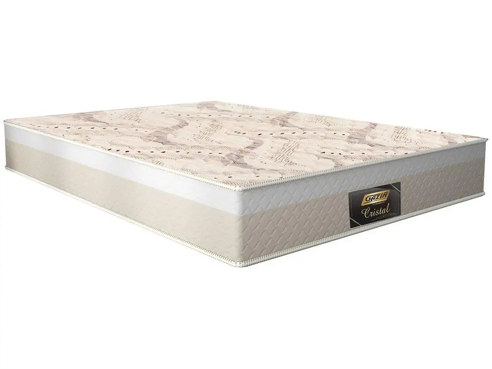 Colchão Casal Gazin de Mola D28 23x138x188cm Cristal Colchão Casal Gazin de Mola D28 23x138x188cm Cristal