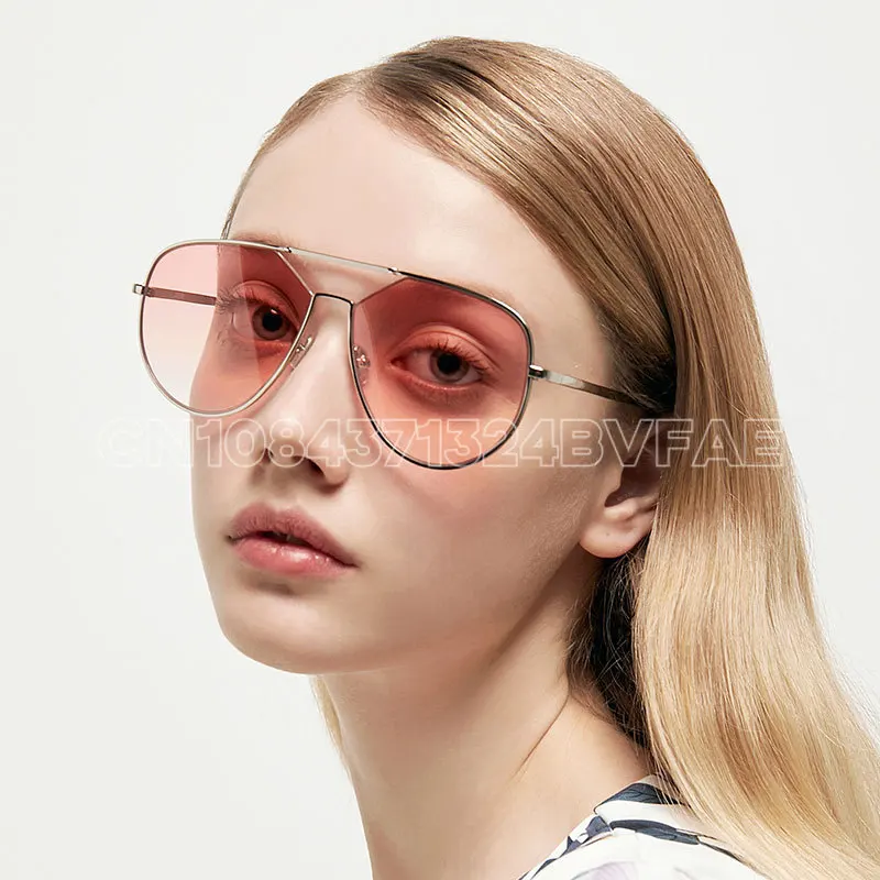 Fashionable high-end composite nylon sunglasses, sun protection and UV protection, trendy double beam sunglasses, high-quality