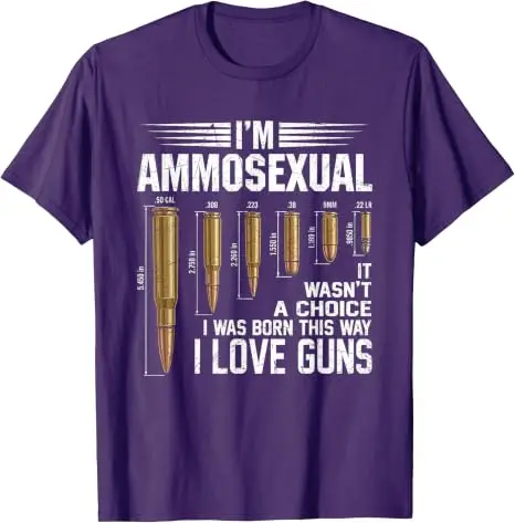 Ich bin ein Ammosexueller, Waffenliebhaber, Enthusiast, Zweite Verfassungszusatz, lustiges T-Shirt, Y2k, humorvoll, sarkastisch, Witz, Spruch, T-Shirt, Streetwear-Kleidung – Detail 16