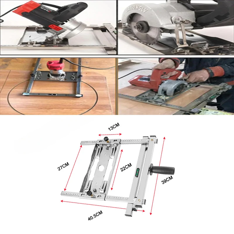 Multifunction Electricity Circular Saw Trimmer Machine Guide Positioning Cutting Board Wood Trimming Machine Milling Tools Guide