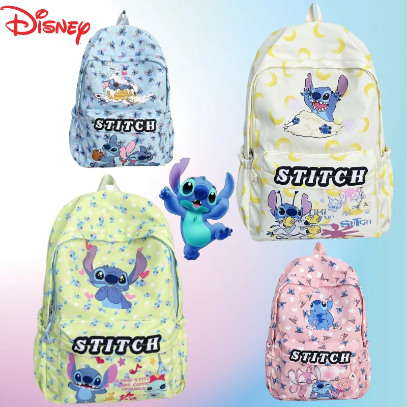 

Cute Disney Series Stitch Creative Cartoon Print New Fashion Large Capacity Lightweight Portable Backpack Gift for Men and Women