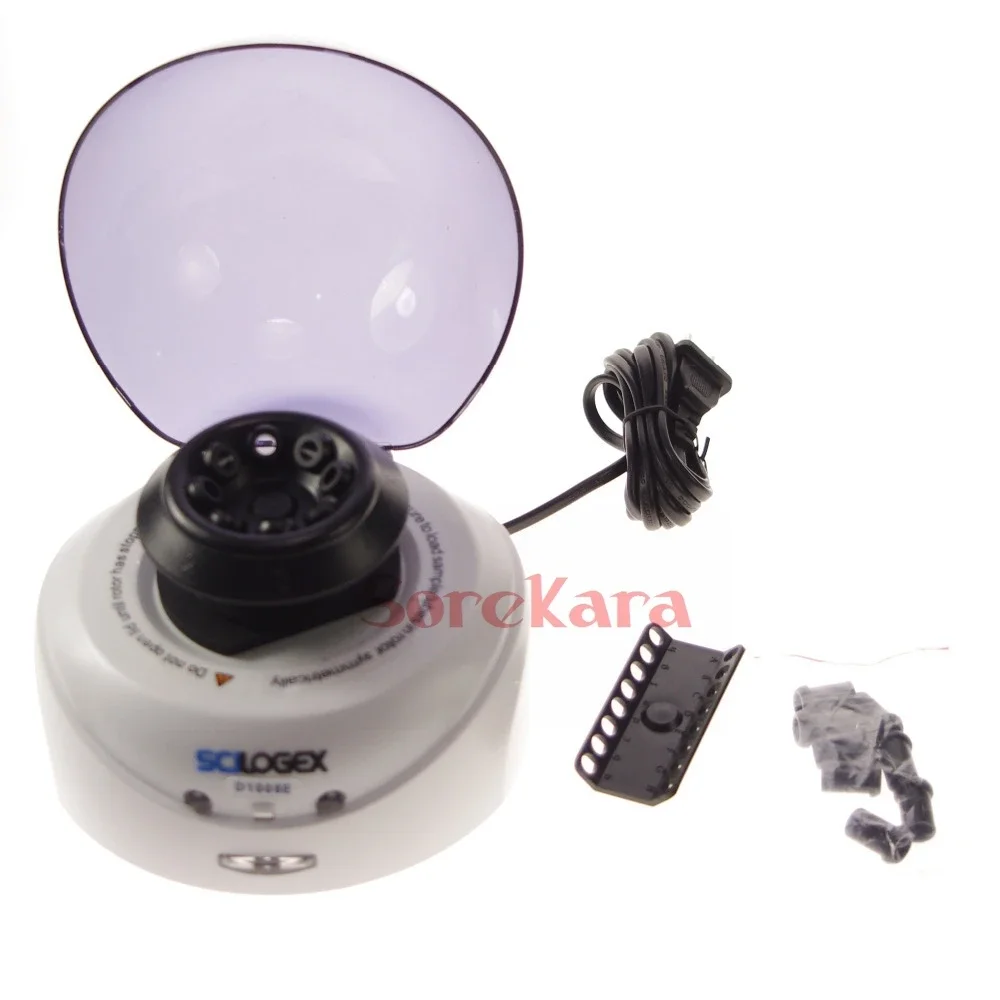 100-240V 5000RPM Microcentrifuge S1010E Mini Centrifuge Economic Kit 0.5/1.5/2.0ml Centrifuge Tube 0.2ml PCR Tubes