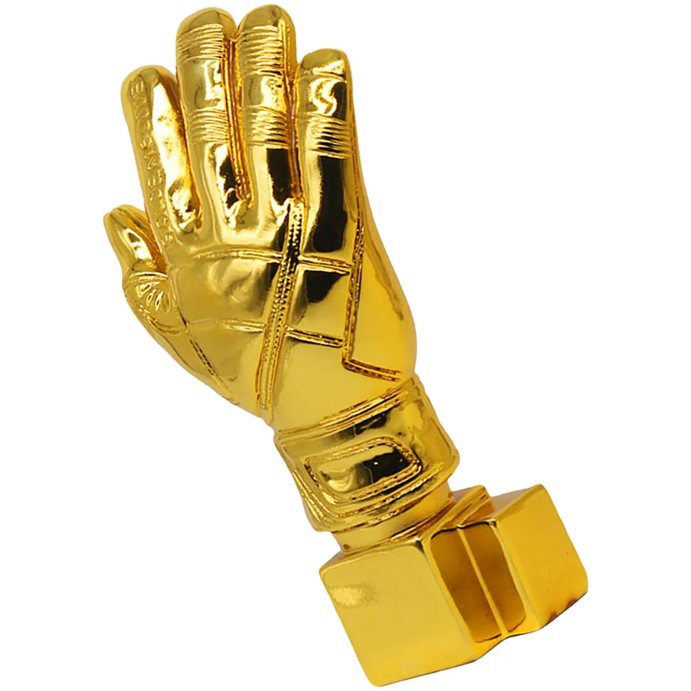 

Commemorate Football Glove Trophy Sports Award Abs Soccer Accessory Wear Resistant Decor