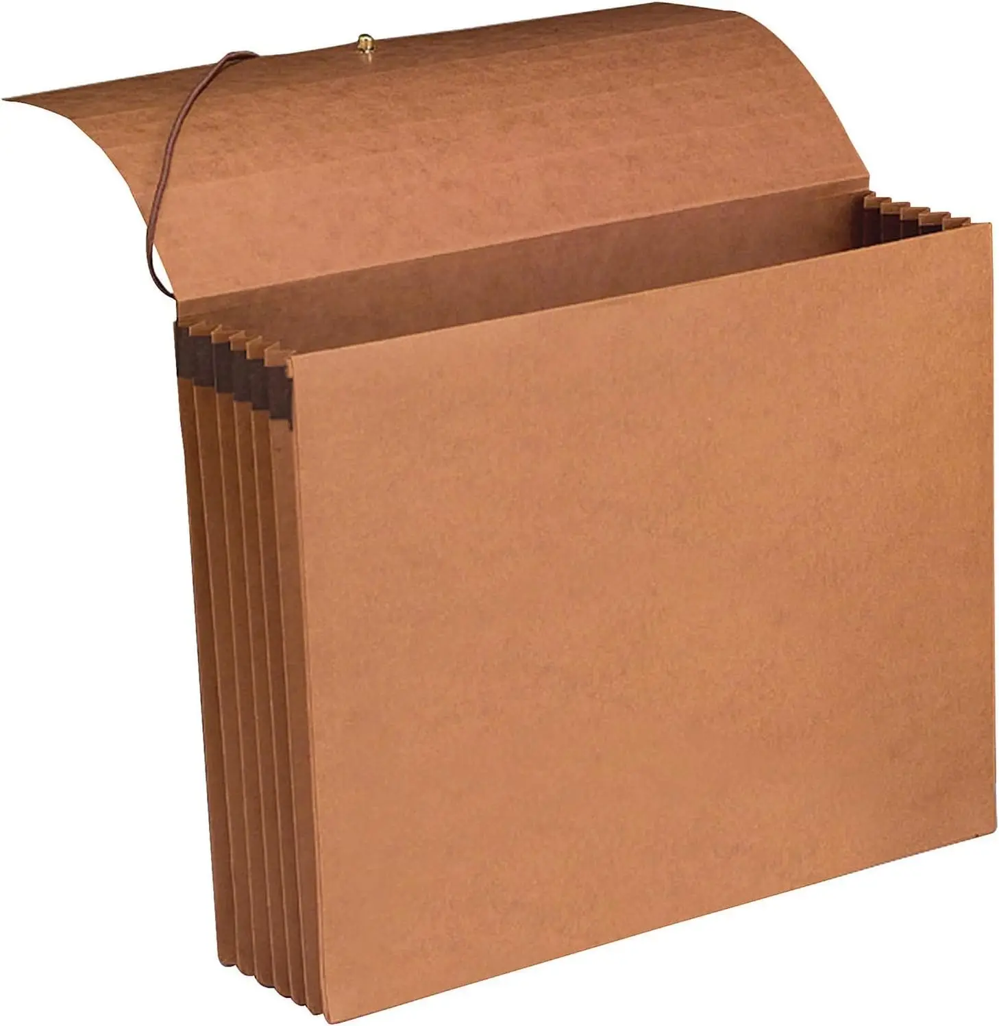 

Recycled Expanding File Wallet with Flap and Cord Closure, Letter Size, Redrope, 10 per Box