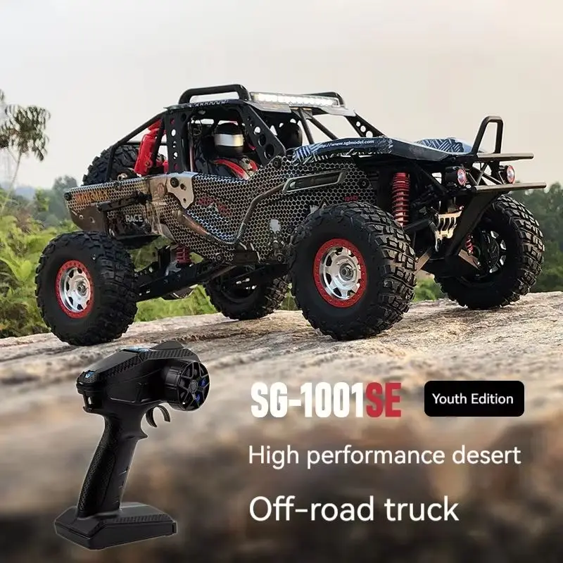 Sg-1001 New 1/10 3s Rc Car High-Speed Rc Climbing Buggy Brushless Version Desert Short Truck Alloy Chassis Electric Model Toys