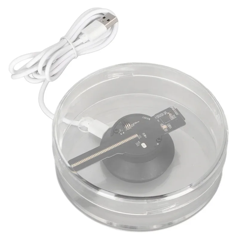 مروحة ثلاثية الأبعاد 48 مصباح LED، تطبيق WiFi، جهاز تحكم عن بعد مدمج في شاشة عرض إعلانية ثلاثية الأبعاد مع بطاقة ذاكرة لـ #5