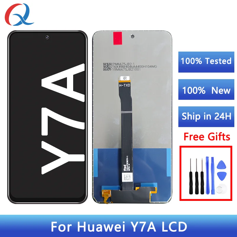 New Mobile phone lcds for Huawei Y7A screen replacement pantalla for huawei Y7A lcd ercan Y7A display