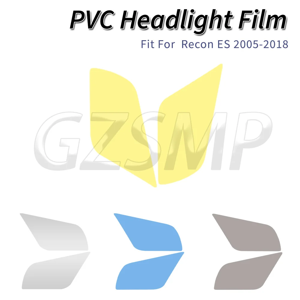Fit for TRX250TE TRX250TM Recon ES 2005-2024 ATV Motorcycle Anti Scratch Headlight Cover Film Transparent PVC Film Stickers