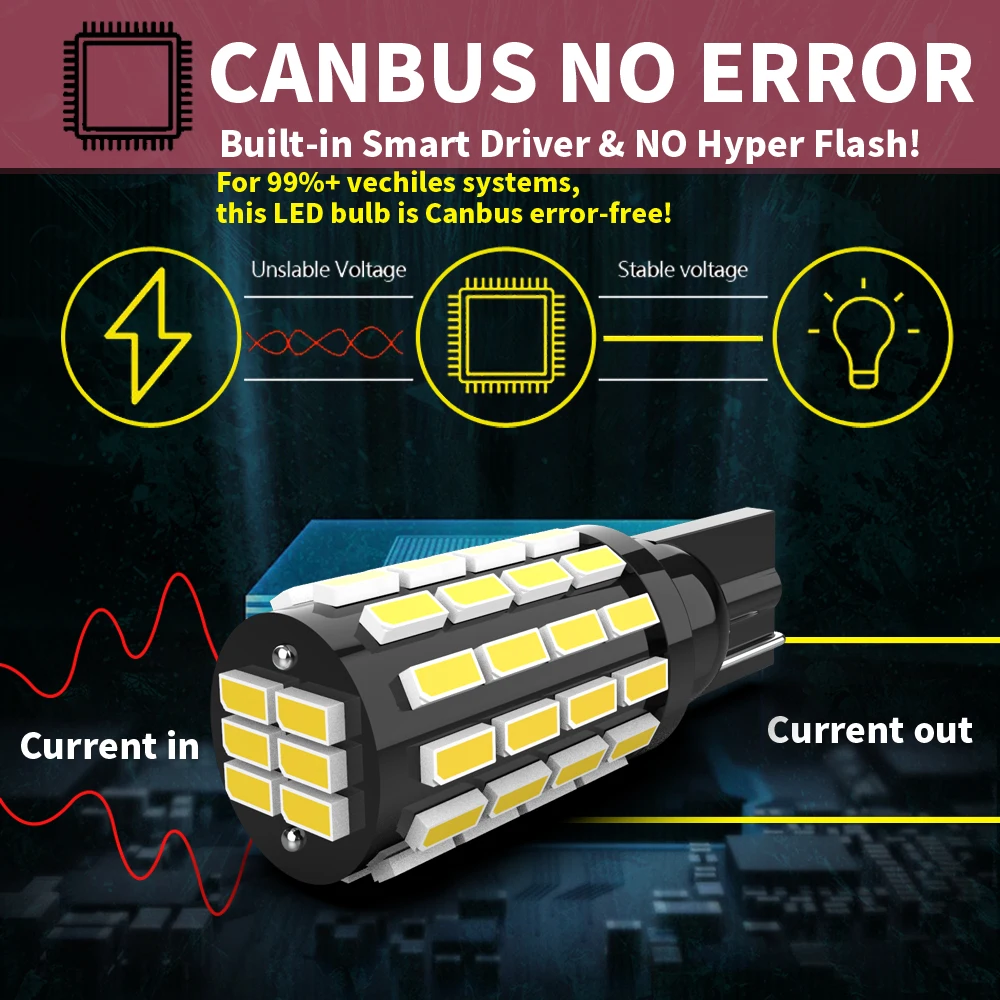 2pcs W5W T10 Led Canbus Parking Light Clearance Bulb Lamp For Opel Astra j h g gtc Vectra c h Corsa d e Insignia Mokka Vivaro - view 6
