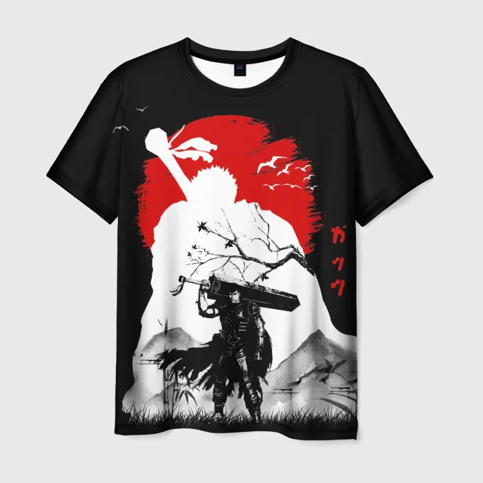 New Anime Berserk Guts Printed T-shirts 3D Men/Women Stylish Harajuku Tee Shirt Casual Kid Personality Short sleeve Top Clothing