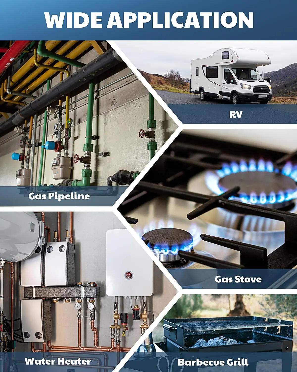Aikesi Gasdetektor Hochempfindlicher tragbarer Gasleckdetektor für brennbare Gase