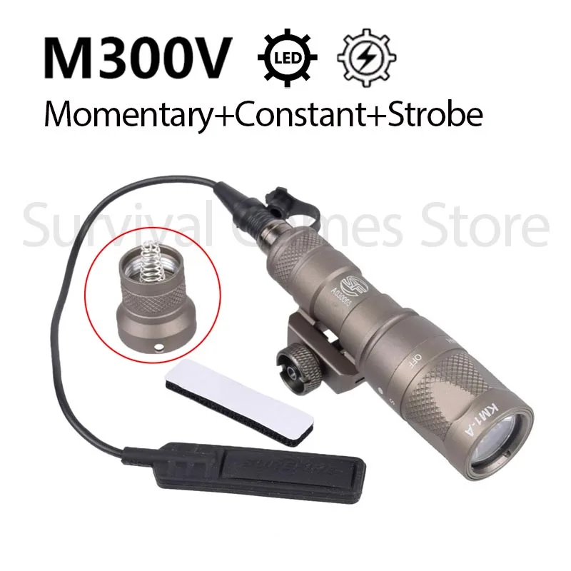Taktisches Gewehr Red Dot Laser Green Dot Laser Sight 532nm Umfang SureFire M600B M300 M300B M300C Airsoft Waffen Taschenlampe Jagd Scout Fackel Druckschalter Picatinny und Montage Jagd Riflescope 20 – Detail 11