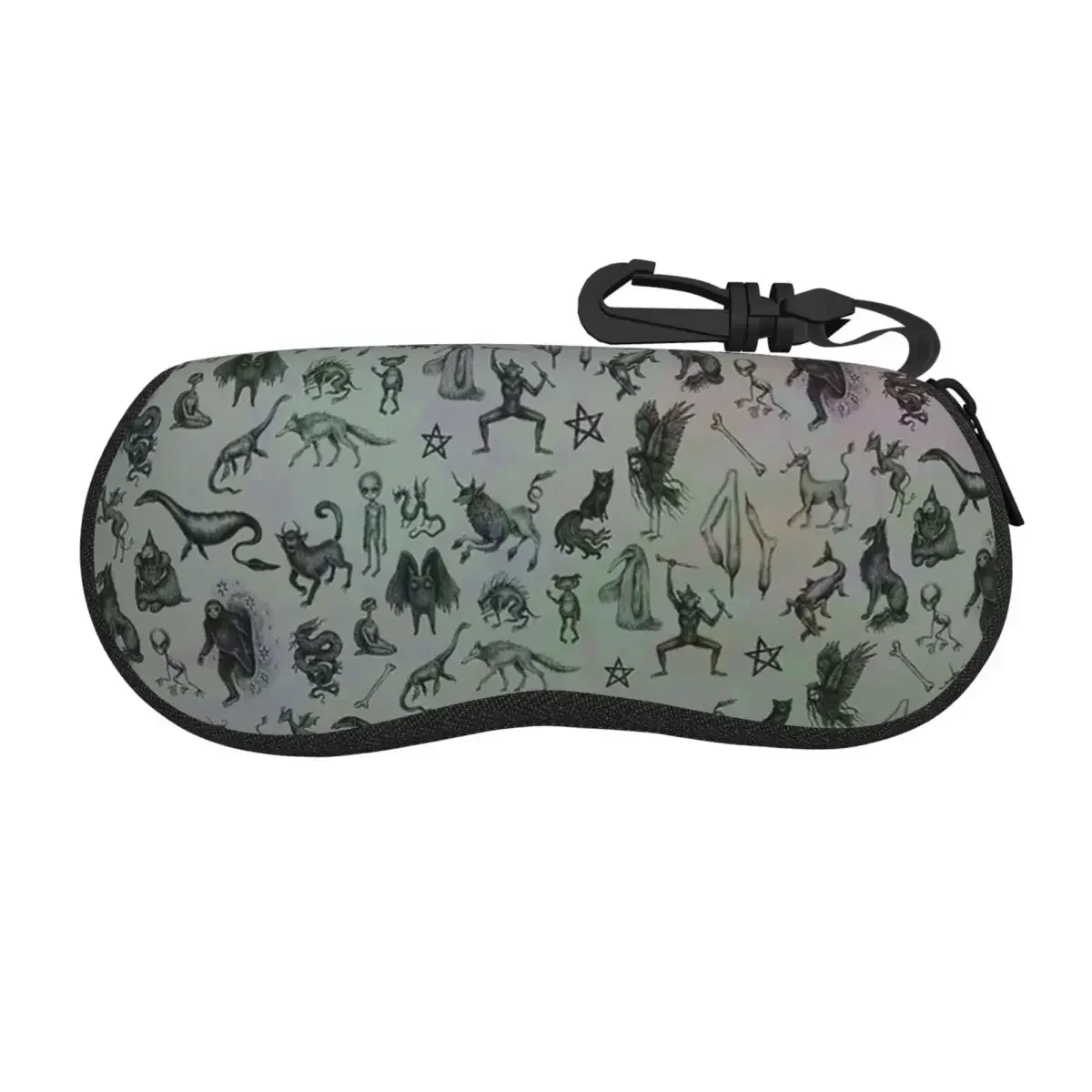 

Cryptid Crew Shell Glasses Case Protector Sunglasses Box Women Men Soft Eyeglass Bag Pouch
