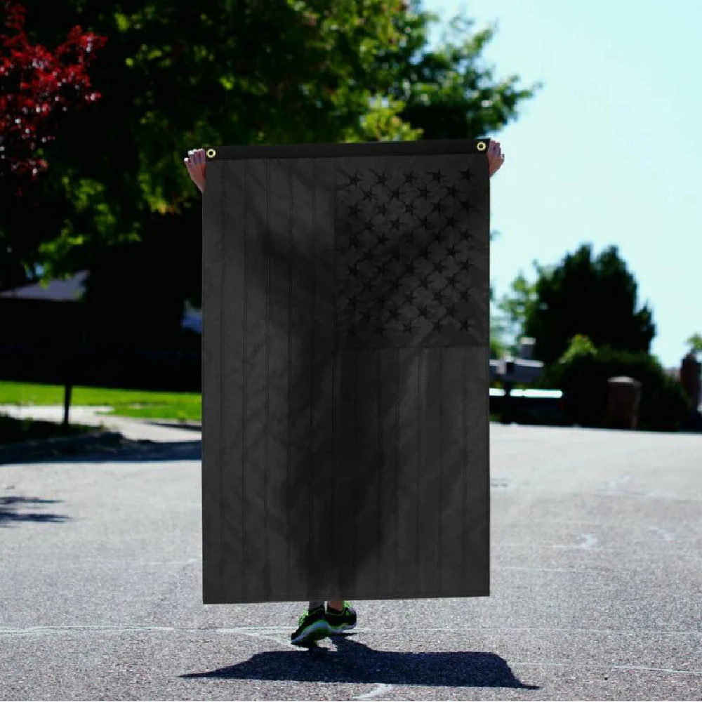 90X150 CM All Black American Flag US For Decoration