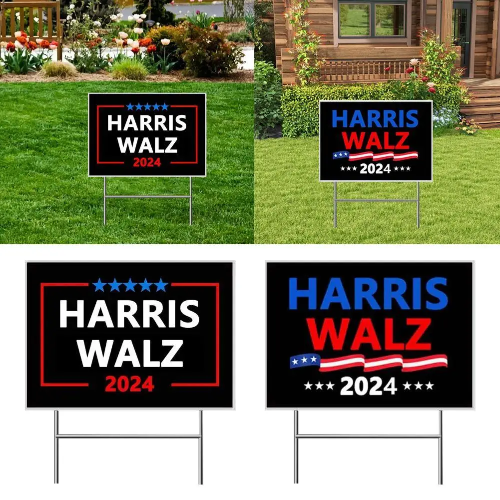 

Kamala Harris President Campaign 2024 Yard Sign Outdoor Lawn Garden Sign Lawn Stake Sign for Outdoors Fade Resistant