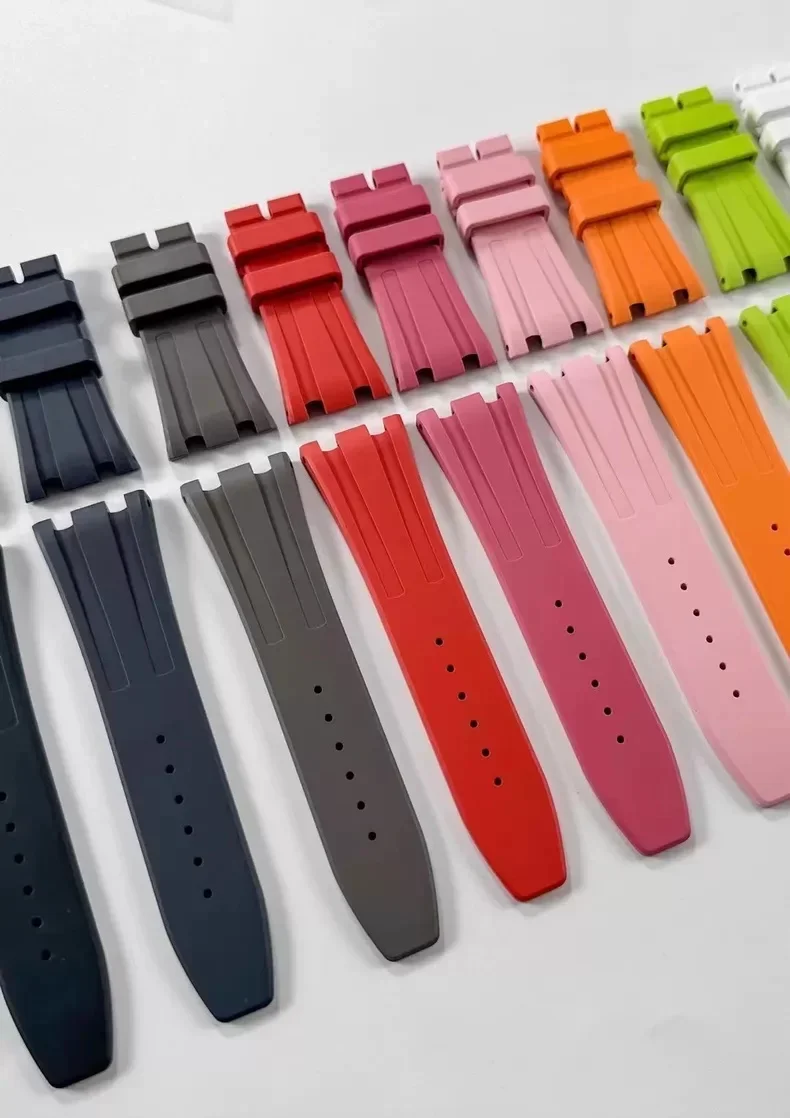 TOP 23MM FKM Rubber Watchband PIN Strap For 26231 For women AP  strap