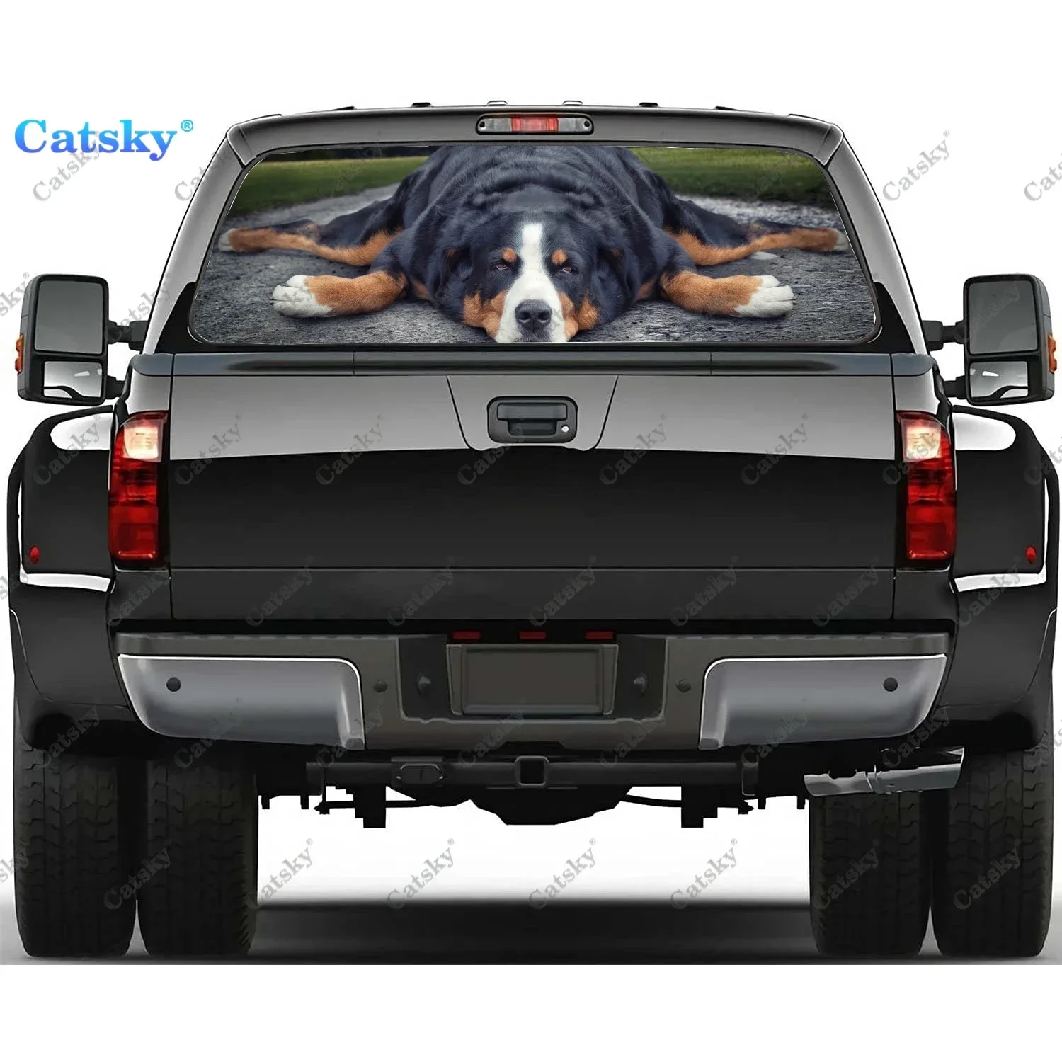 

Animal Sennenhund Dog Rear Window Decal Fits Pickup,Truck,Car Universal See Through Perforated Back Window Vinyl Sticker