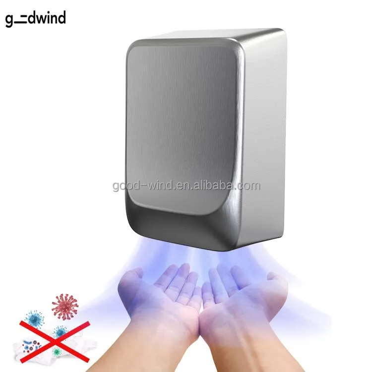 Energy Saving Electric Wall-Mounted Automatic Hand Dryer For Commercial Public Toilets 304 Stainless Steel