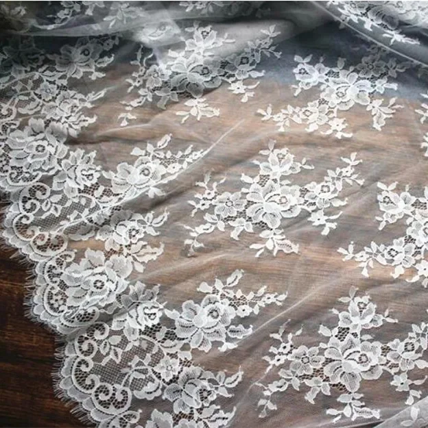 

High Quality Beautiful Eyelashes, Lace Fabric, Exquisite Lace Embroidery, Clothing, Wedding Background Decoration Accessories