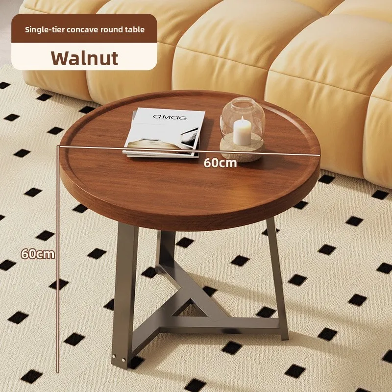 

Minimalist Coffee table Japanese creative annual ring small coffee table small apartment sofa side balcony tea table