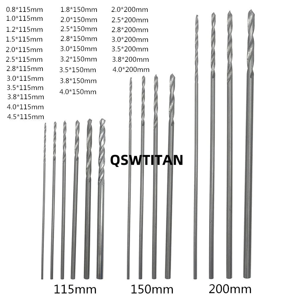 10pcs/set 115mm Stainless Steel Drill Bits Veterinary