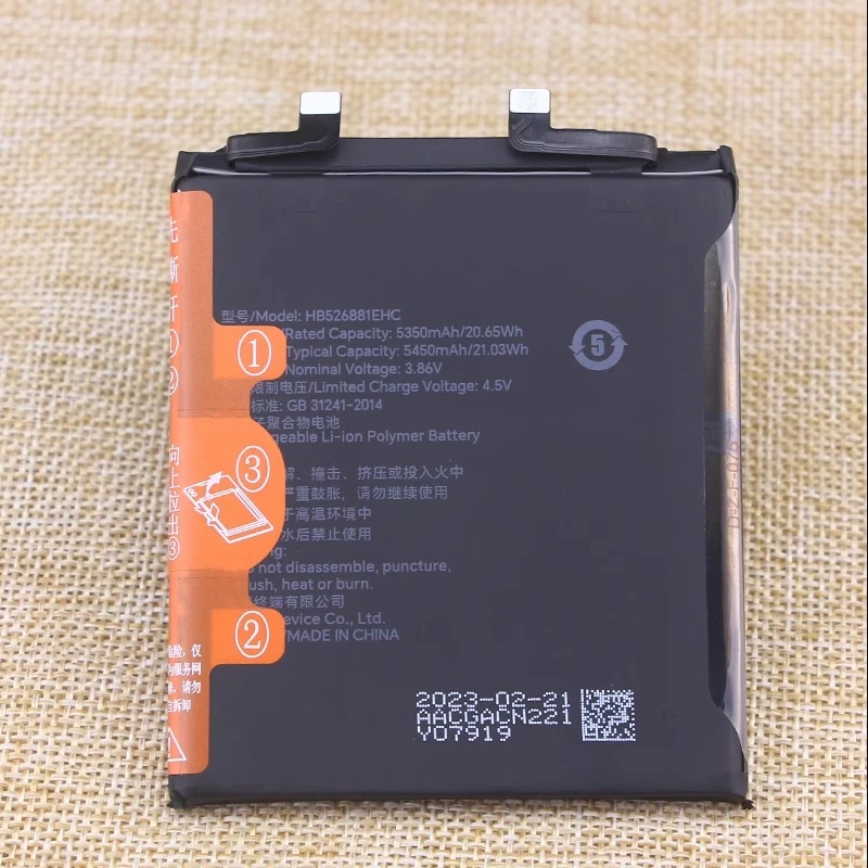 New High Quality HB526881EHC 5450mAh Battery For Huawei Honor Magic 5 Pro PGT-AN10 PGT-AN20 Original Mobile Phone Batteries