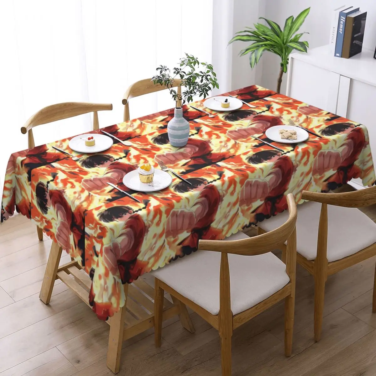 Ranma 1/2 Saotome Pig Girls Customized Rectangular Tablecloth Oilproof Table Cover for Dining Events Table Cloth