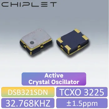 실린더 석영 공명기 재고, 32.768KHz 오류, 20ppm, 3*8 32.768K, 12.5pF, 로트당 20 개 