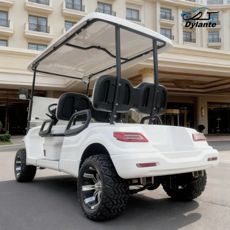 

Новая энергетическая маленькая интеллектуальная охотничья тележка для гольфа с высоким шасси, 4-колесная клубная электрическая тележка для гольфа, подвеска MacPherson для продажи